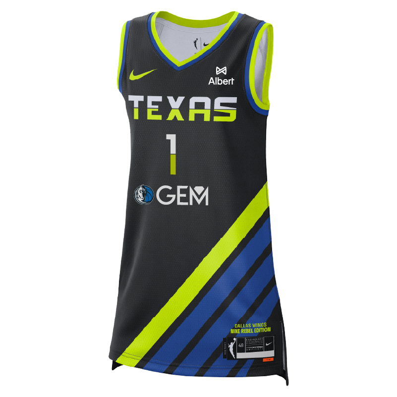 Dallas Wings Rebel Jersey Diamond Miller – Dallas Wings Shop by