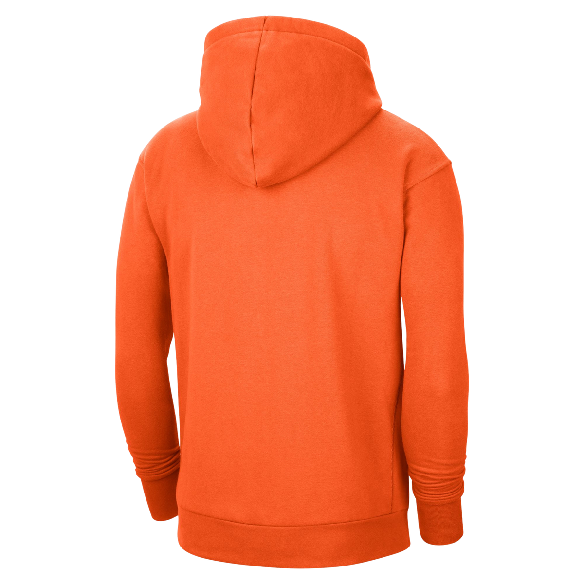 Orange hoodie shown from the back