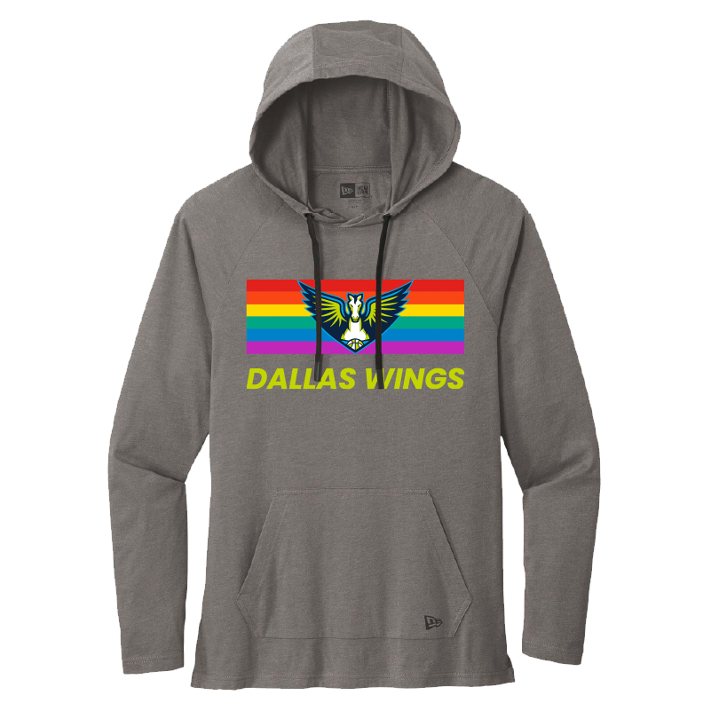 Wings Tri-Blend Pride Flag Hoodie T-Shirt