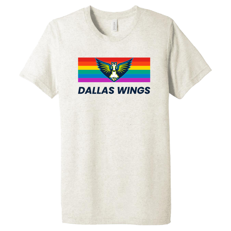 Wings Pride Flag Tri-Blend T-Shirt
