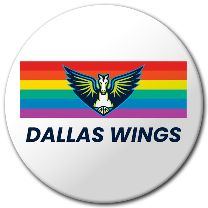 Wings Pride Flag Button