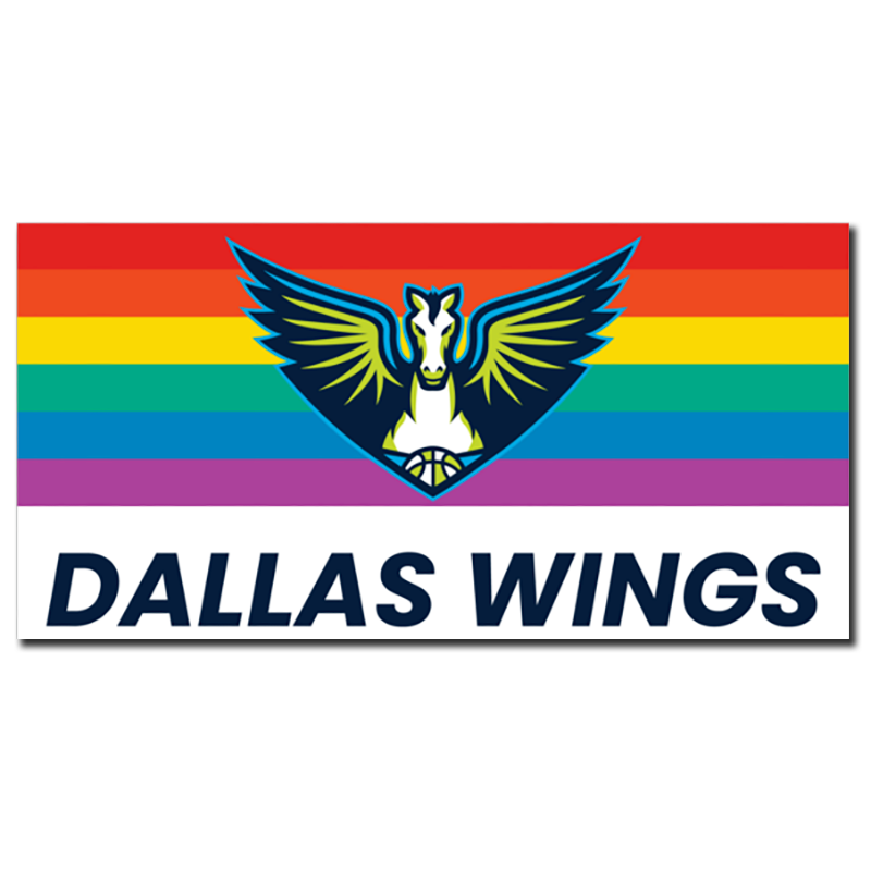 Wings Pride Flag Vinyl Decal