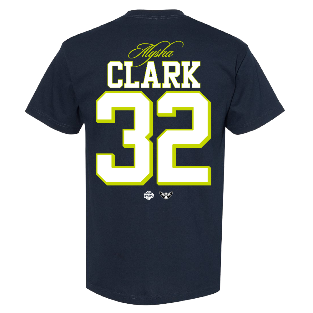 Dallas Wings Icon Name & Number T-Shirt - Clark Back