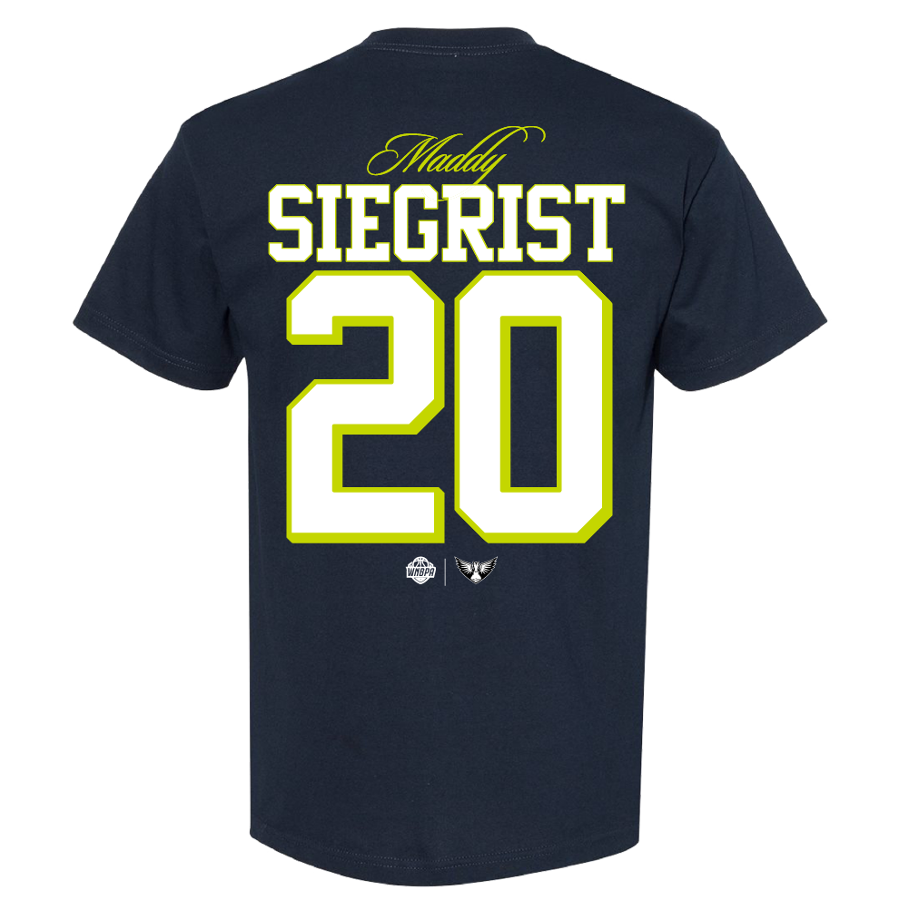 Dallas Wings Icon Name & Number T-Shirt - Siegrist Back