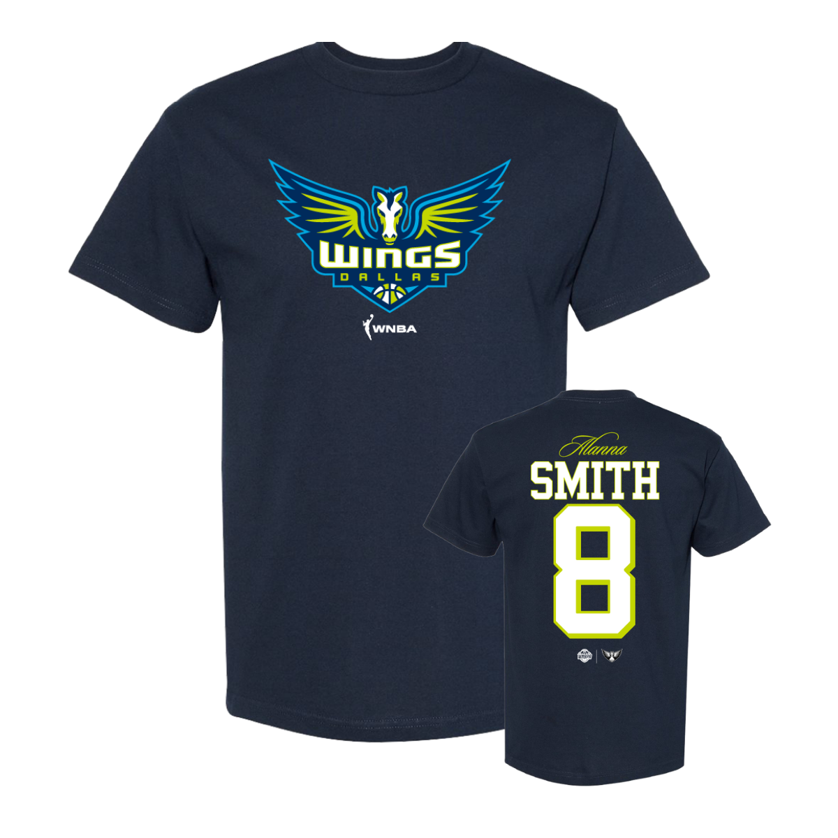 Dallas Wings Icon Name & Number T-Shirt - Smith Both