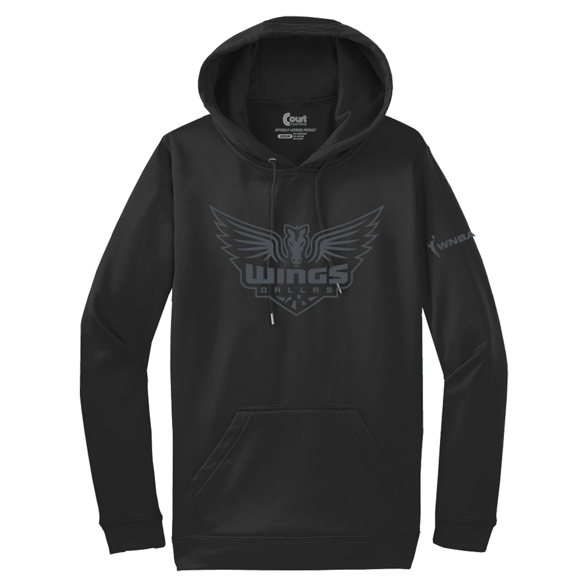 Dallas Wings Monochrome Logo Performance Hoodie