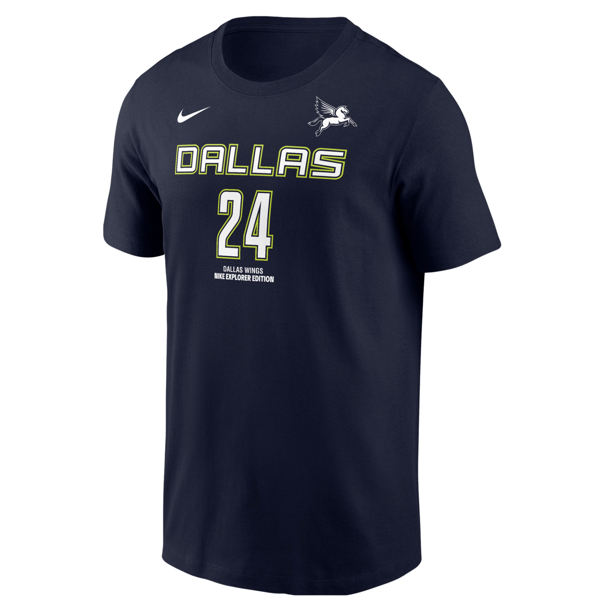 Dallas Wings Nike Official Explorer Name & Number T-Shirt - Arike Ogunbowale