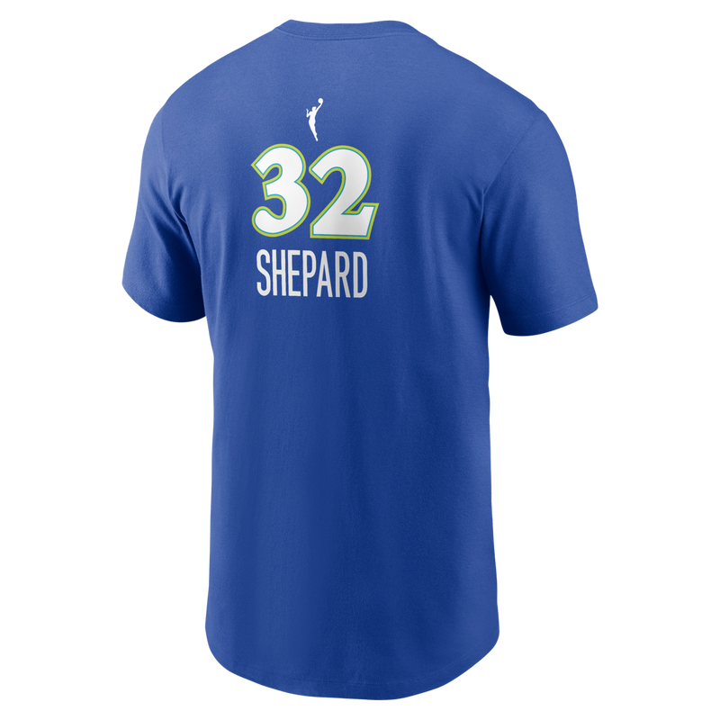 Dallas Wings Nike Official Rebel Name & Number T-Shirt - Jessica Shepard