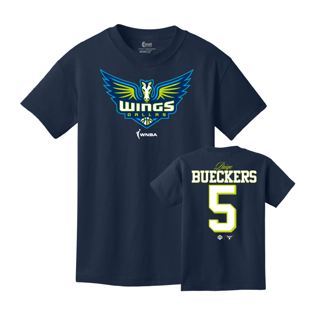 Dallas Wings Youth Icon Name & Number T-Shirt - Bueckers Both