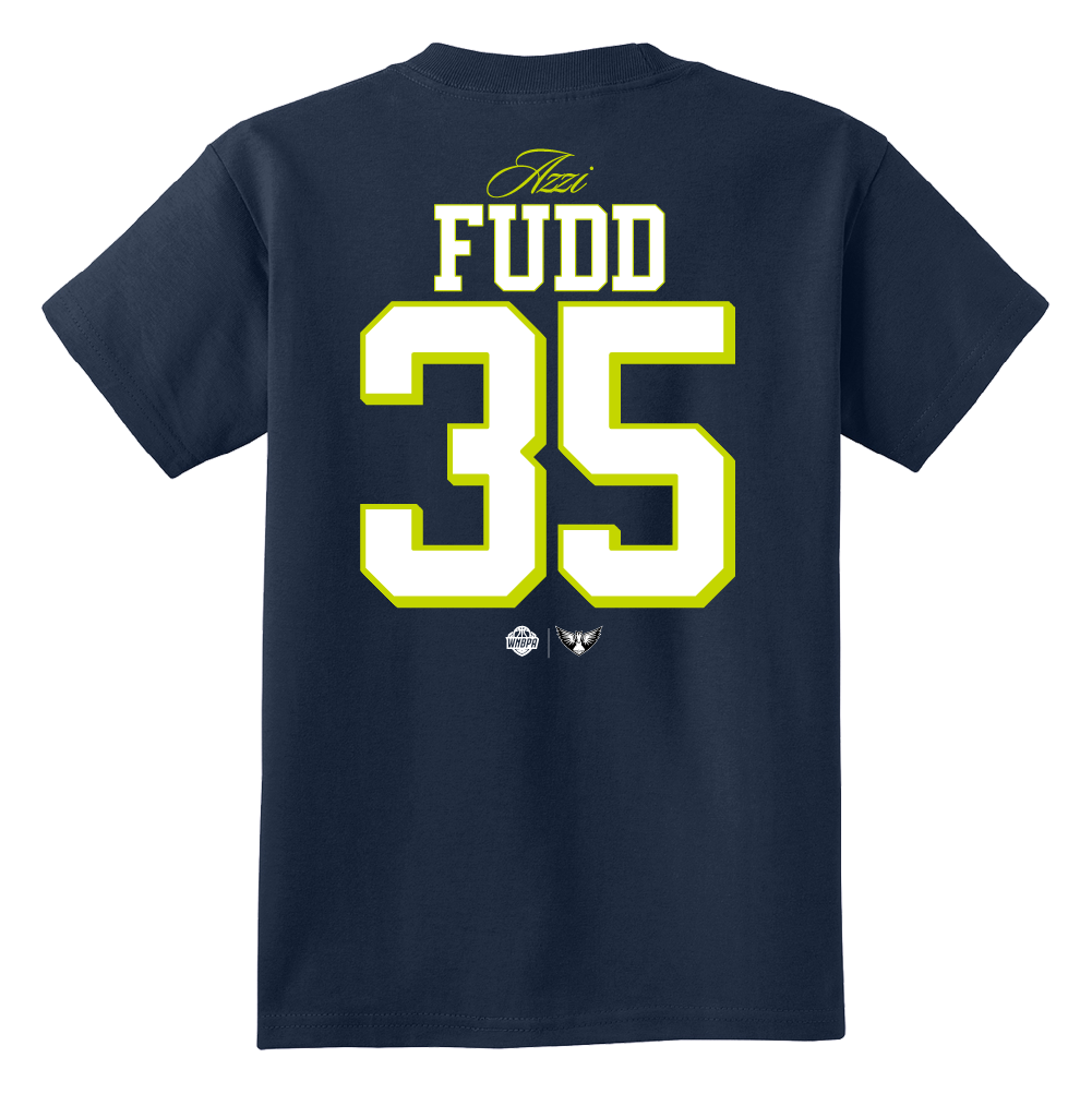 Dallas Wings Youth Icon Name & Number T-Shirt - Fudd Back