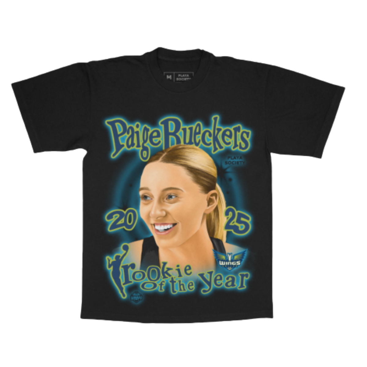 Youth Playa Society x Wings Rookie of the Year T-Shirt - Bueckers