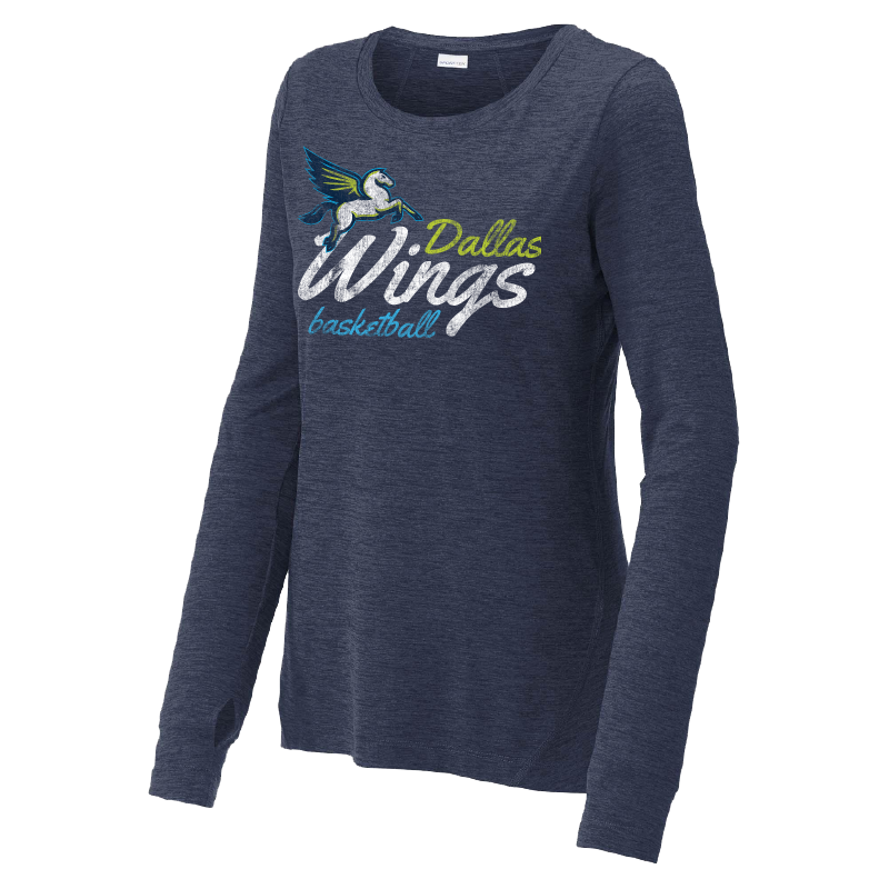 Ladies' Script Wings Long Sleeve T-Shirt