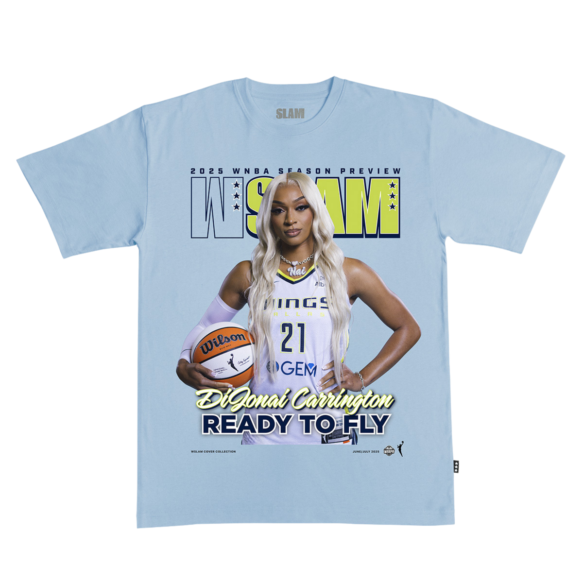Slam x Dallas Wings Cover Art T-Shirt- DiJonai Carrington