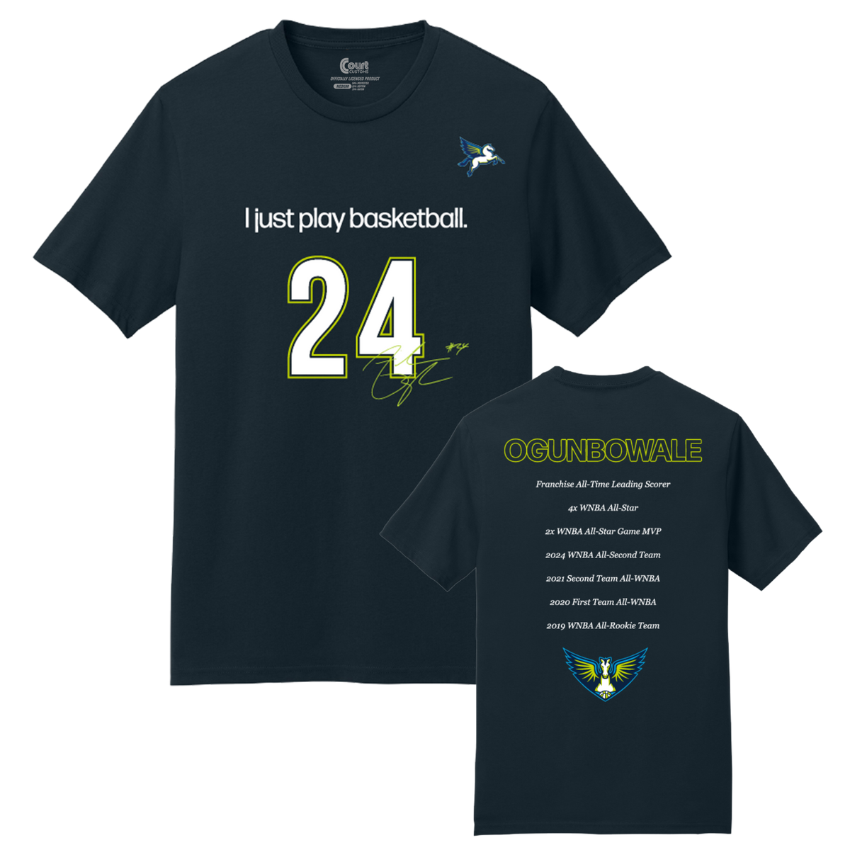 "I Just Play Basketball" T-Shirt - Ogunbowale