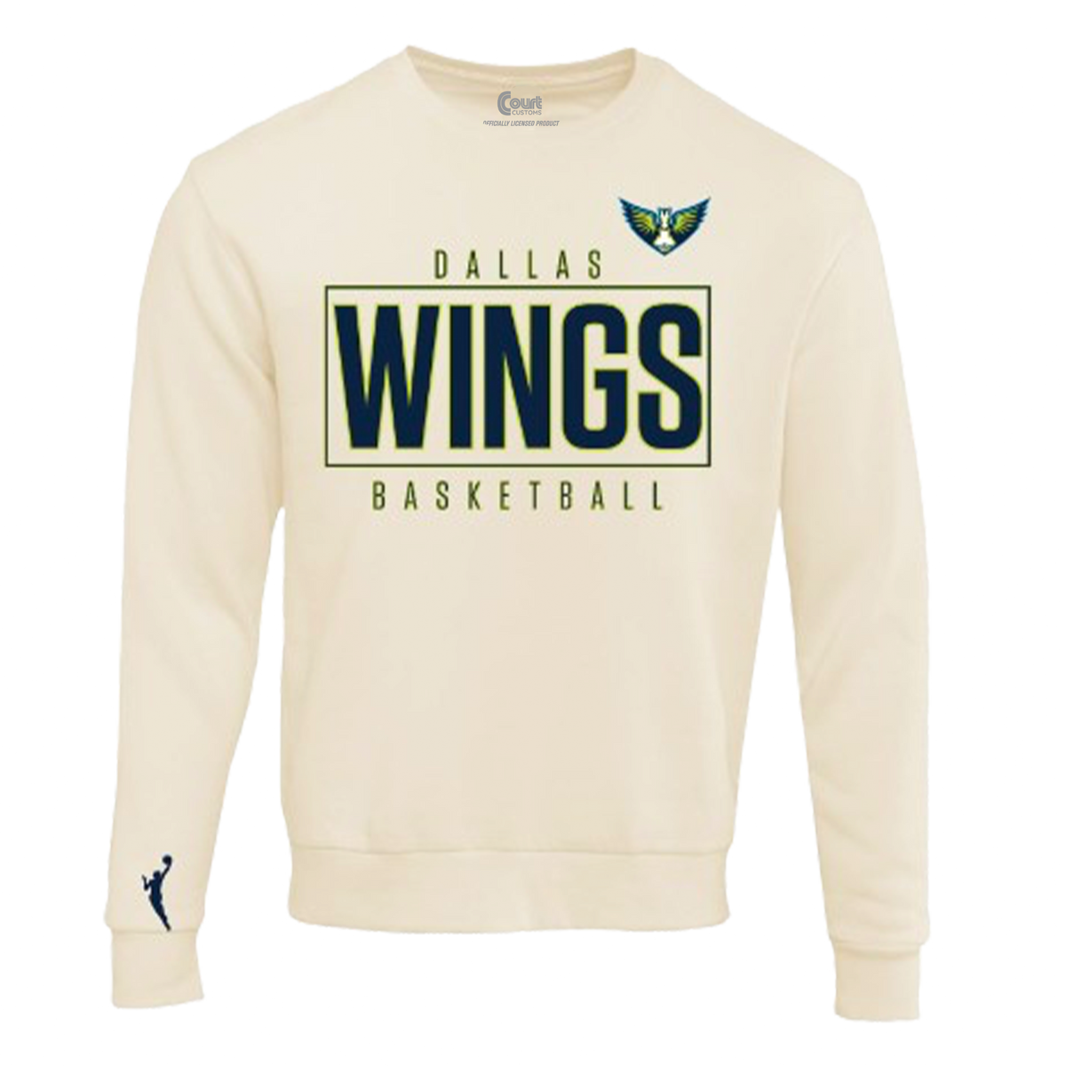 Wings Boxed Logo Crewneck