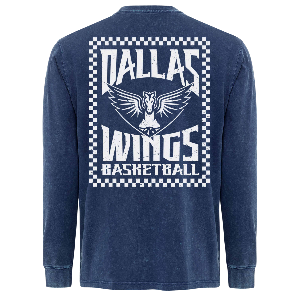 Wings Checkered Long Sleeve T-Shirt
