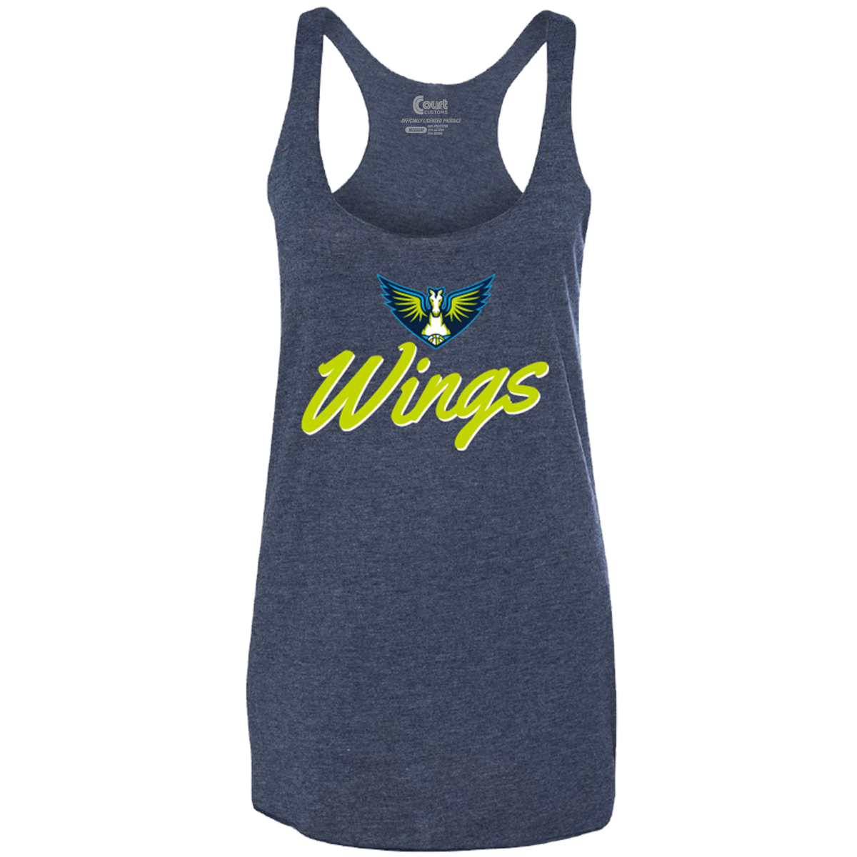Wings Ladies' Tri-Blend Racer Tank