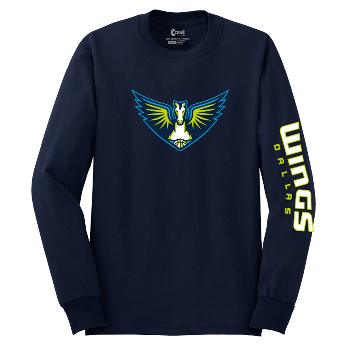 Dallas Wings Logo Long Sleeve T-Shirt