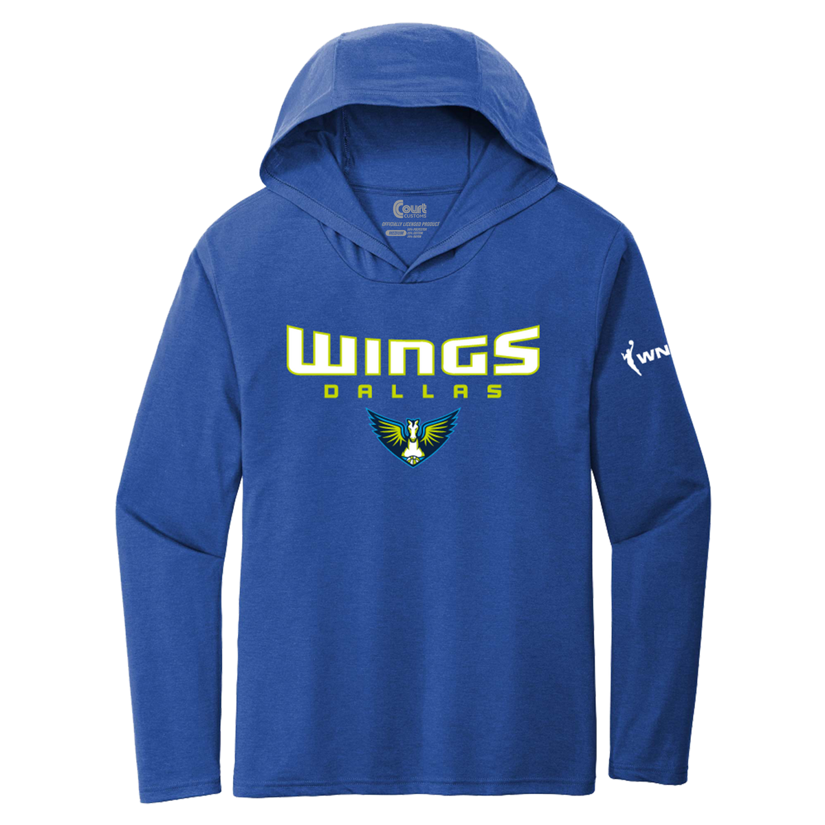 Dallas Wings Logo Tri-Blend Hooded T-Shirt