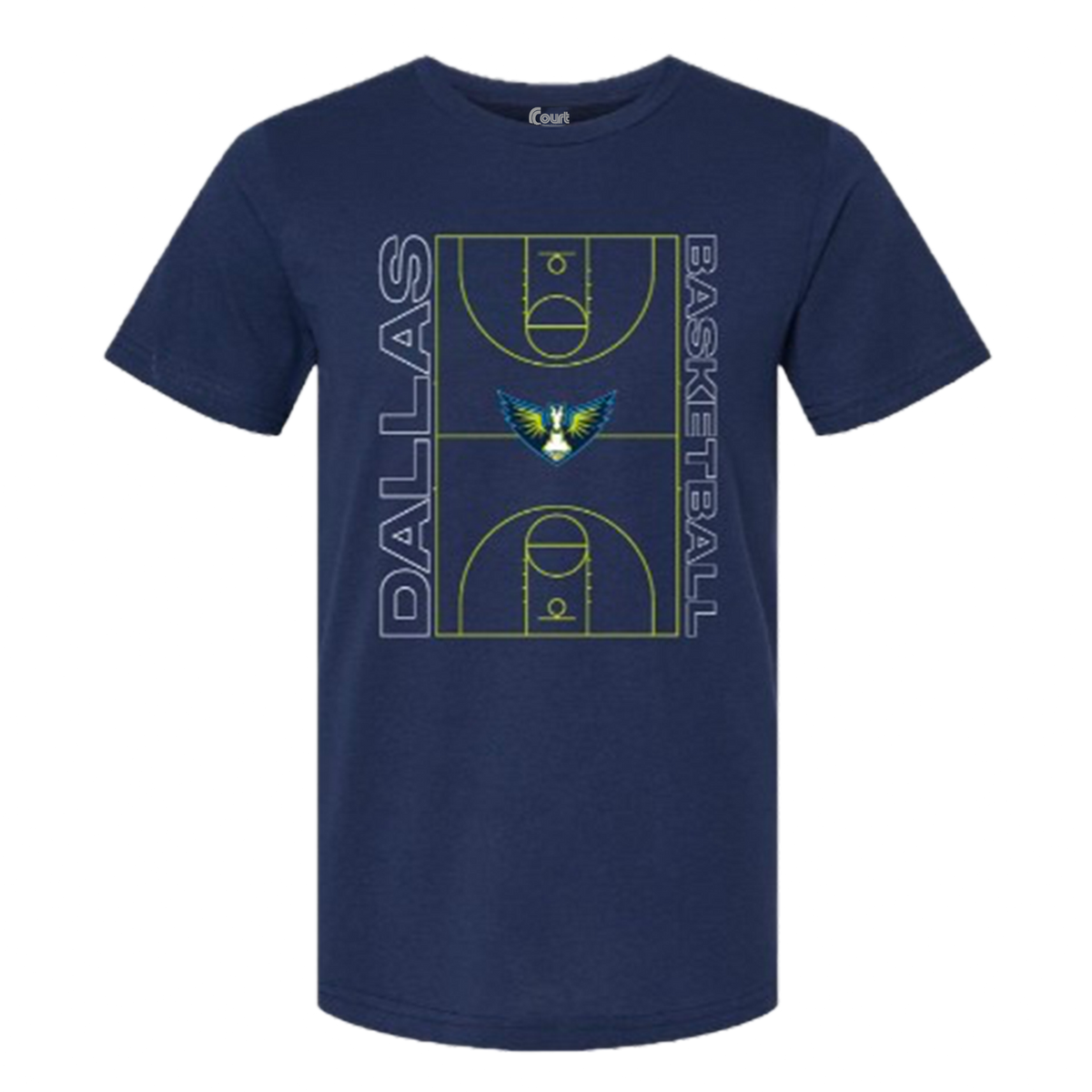 Dallas Wings Sketch Court T-Shirt