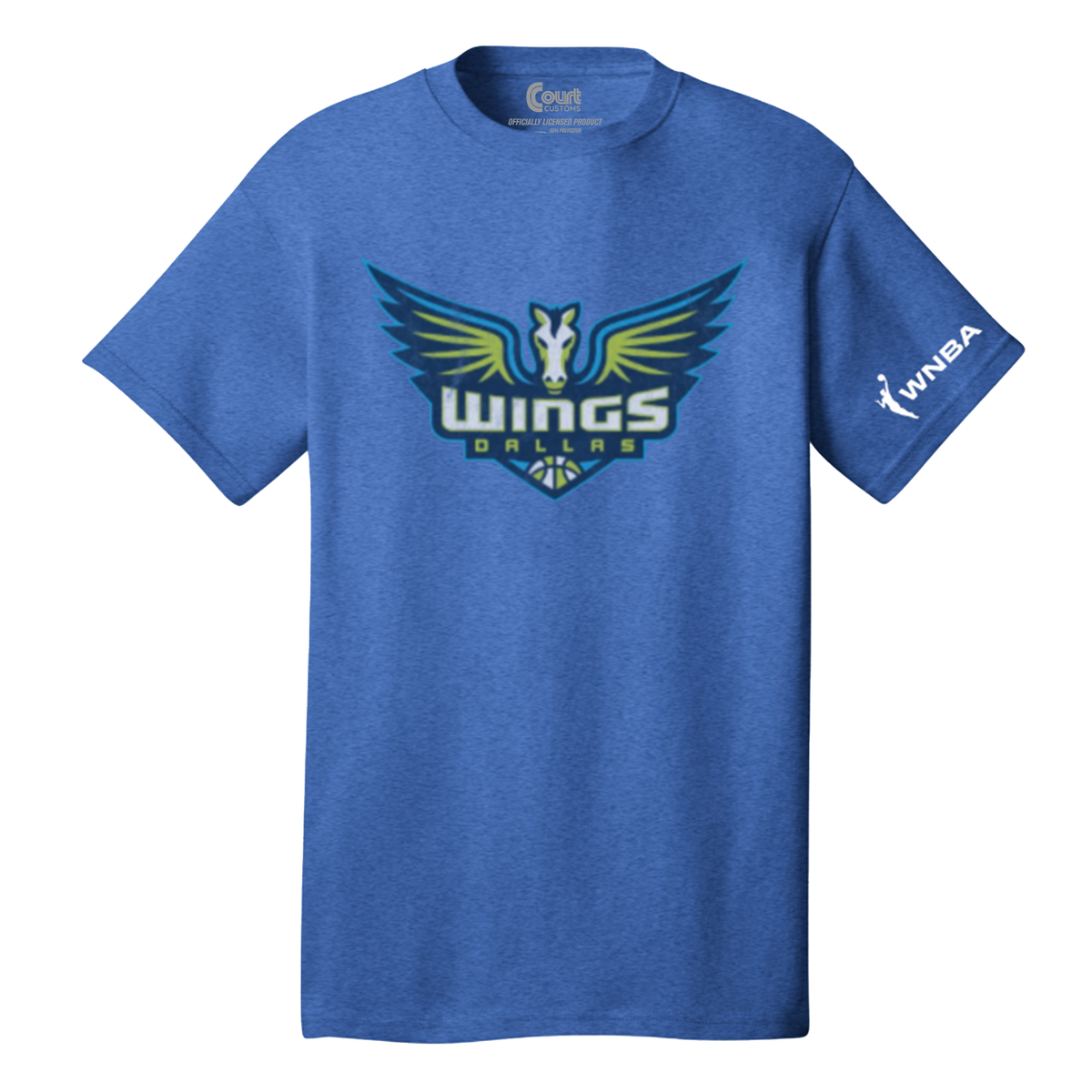 Dallas Wings Tri-Blend Distressed Logo T-Shirt