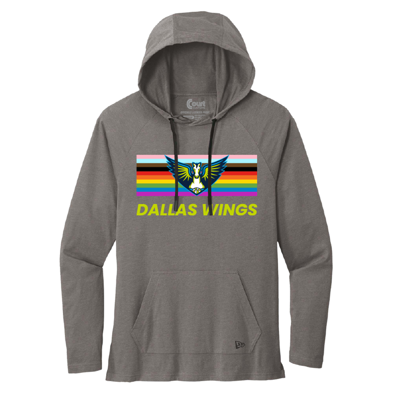 Wings Tri-Blend Pride Flag Hoodie T-Shirt