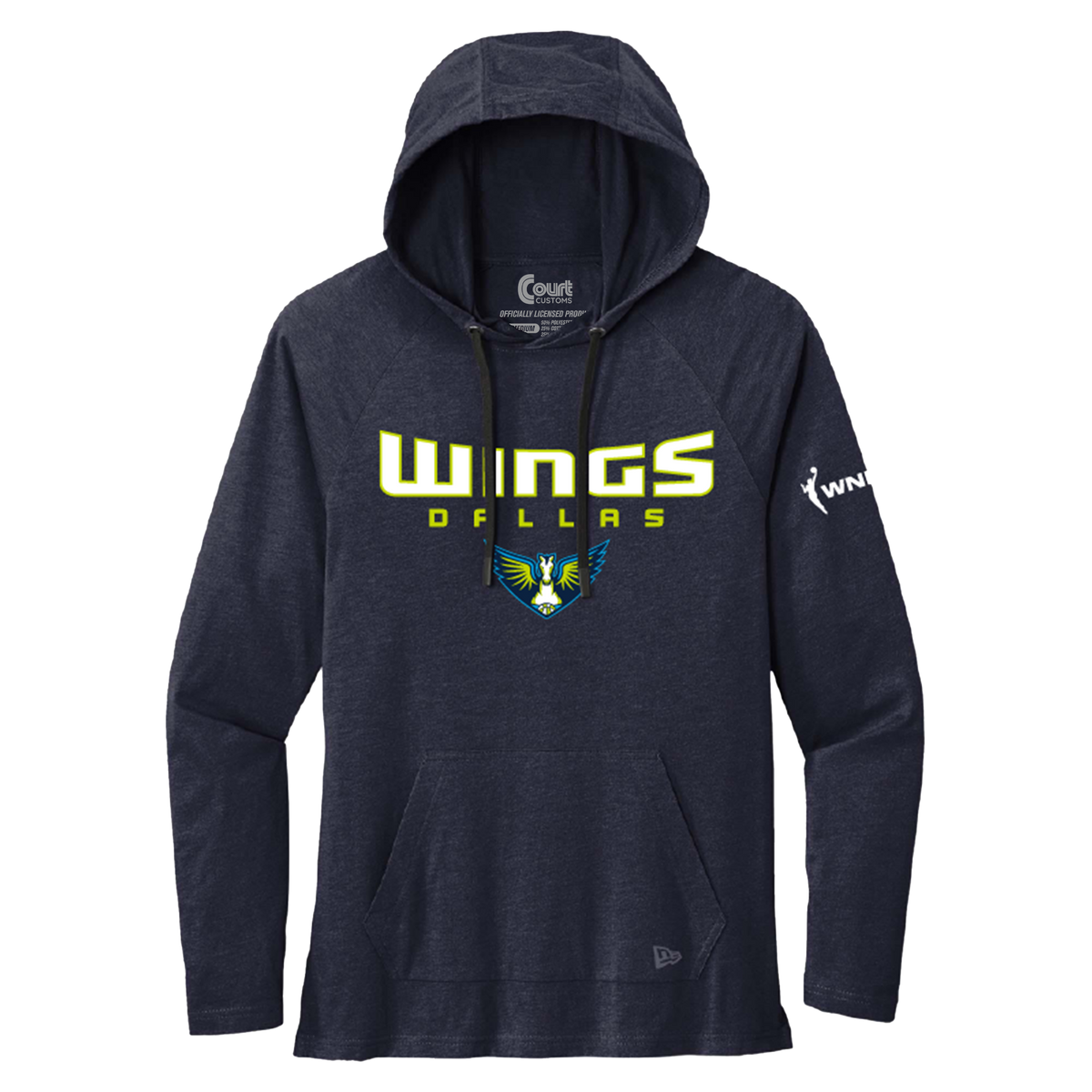 Dallas Wings Wings Tri-Blend Hooded T-Shirt