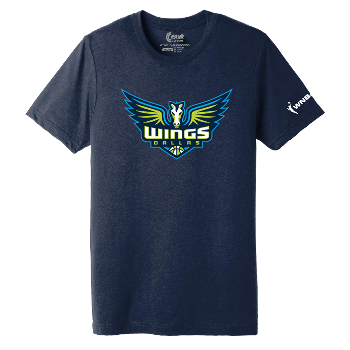 Dallas Wings Tri-Blend Logo T-Shirt