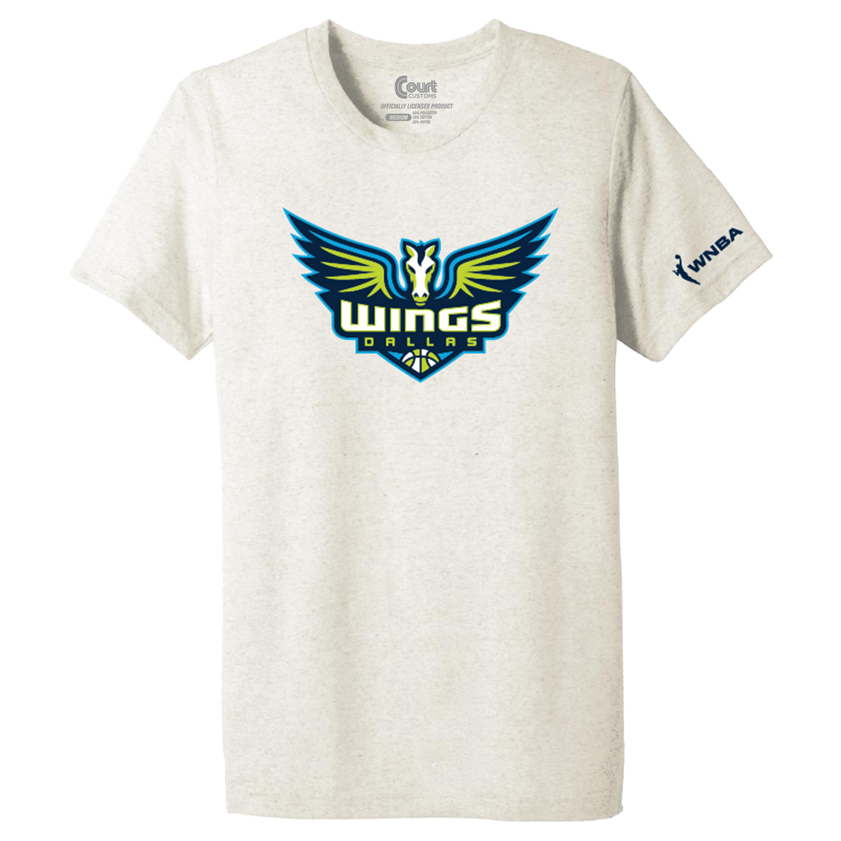 Dallas Wings Tri-Blend Logo T-Shirt