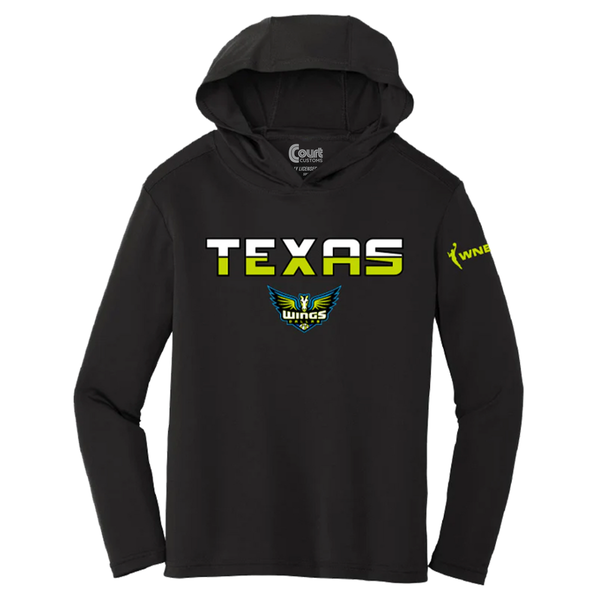 Dallas Wings Youth Performance Hooded T-Shirt