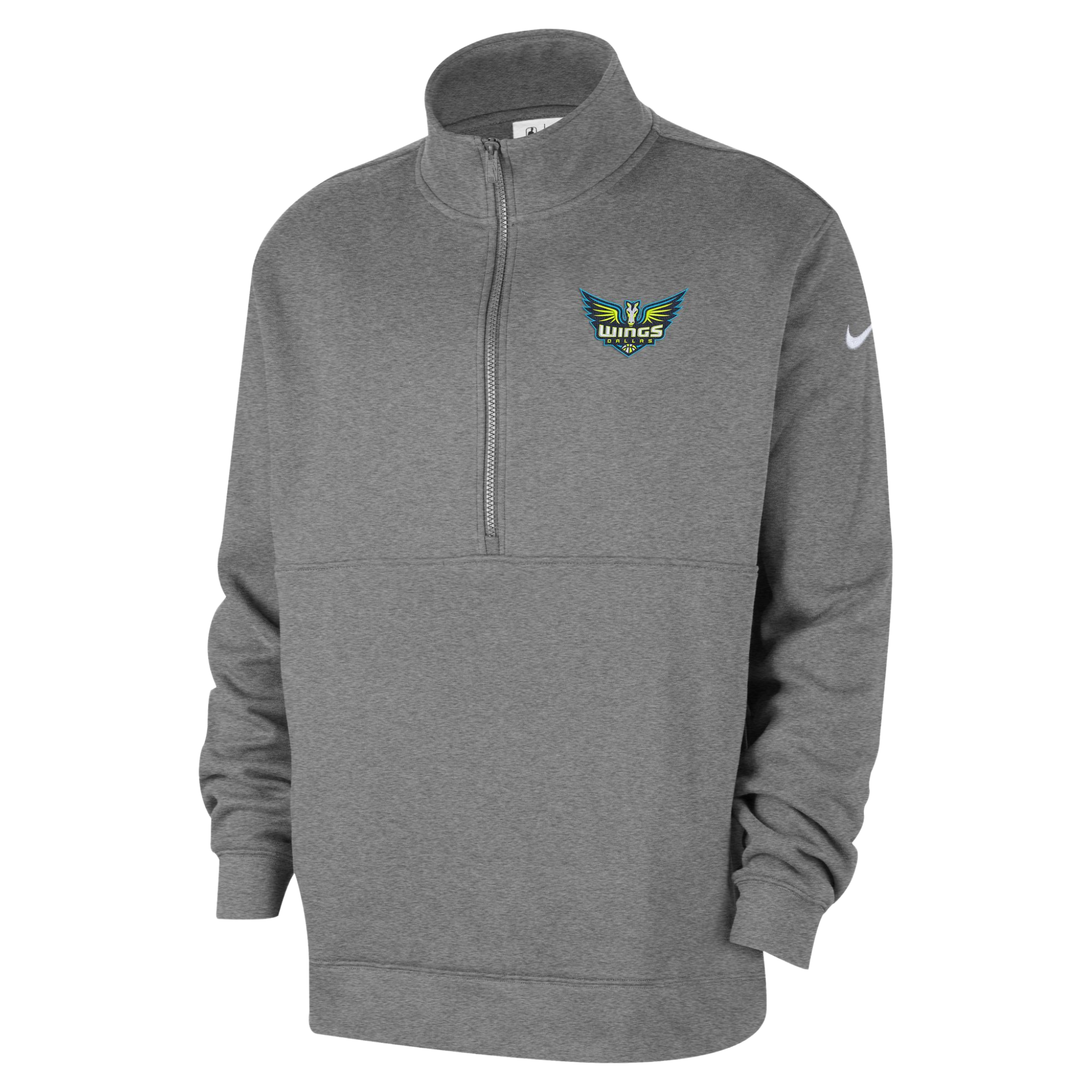 nike half zip fleece grey