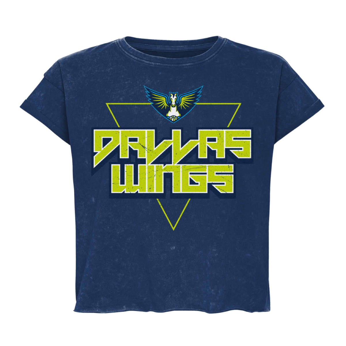 Womens Wings Crop Vintage T-Shirt