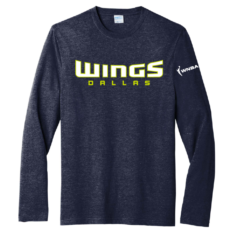 Wings Wordmark Performance Long Sleeve T-Shirt